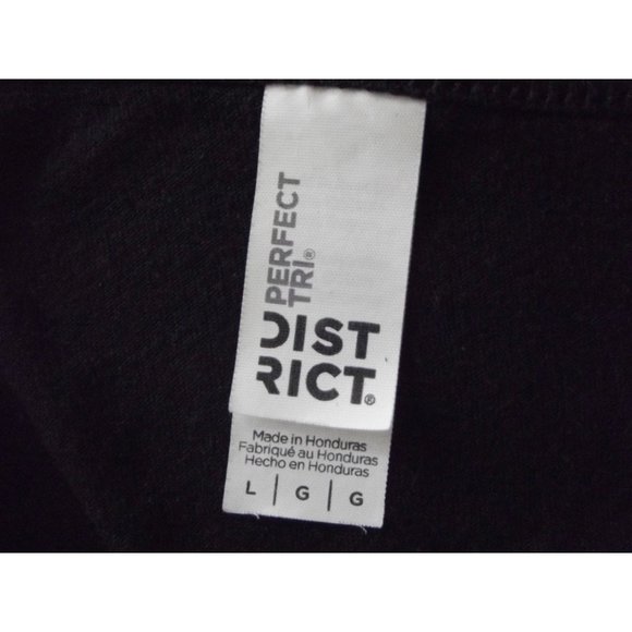 Tank Top Womens Sz Large Works Out But Clearly Loves Tacos -District Perfect Tri - Picture 8 of 9